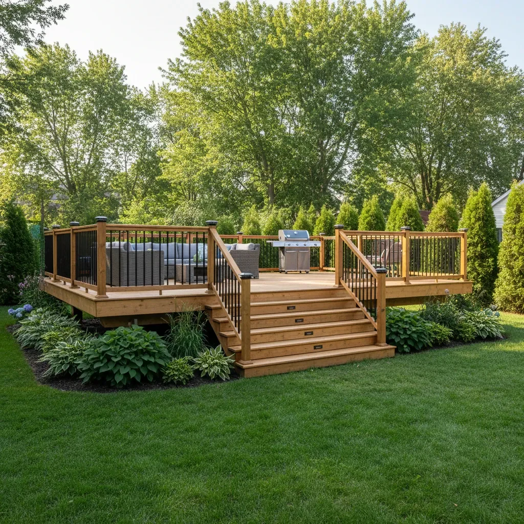 Pressure-Treated Deck Construction